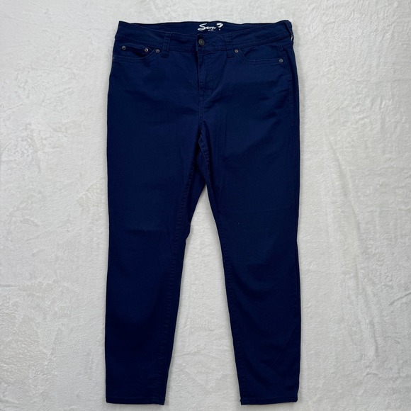 Seven7 Pants - Seven7 Navy Skinny Pants